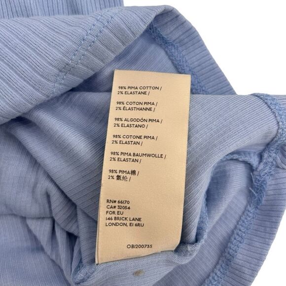 Anthropologie Maeve sky periwinkle blue mock neck sleeveless top size small - Picture 6 of 7